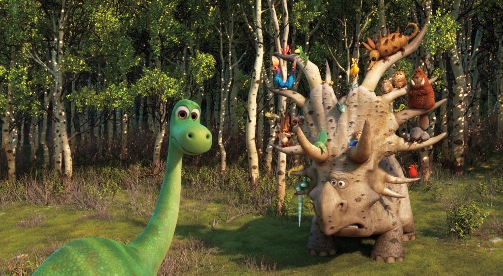 Szenenbild aus THE GOOD DINOSAUR - ARLO & SPOT - © 2015 Disney-Pixar. All Rights Reserved.