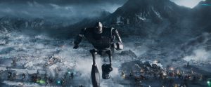 Szenenbild aus READY PLAYER ONE (2018) - Der Gigant aus dem All zieht in die Schlacht - © Warner Bros. Pictures