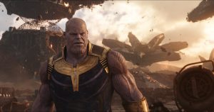 Szenenbild aus Marvels AVENGERS: INFINITY WAR (2018) - Endgegner Thanos (Josh Brolin)..Photo: Film Frame.©Marvel Studios 2018