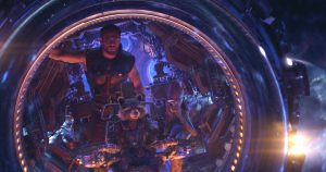 Szenenbild aus AVENGERS: INFINITY WAR (2018) - Thor (Chris Hemsworth), Rocket (voiced by Bradley Cooper) and Groot (voiced by Vin Diesel)..Photo: Film Frame..©Marvel Studios 2018