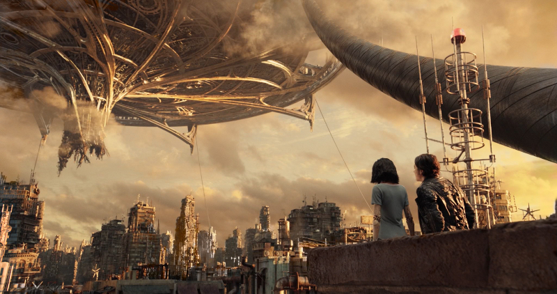 Szenenbild aus ALITA: BATTLE ANGEL - Zalem, die Himmelsstadt, befindet sich direkt über Iron City. - © 20th Century Fox
