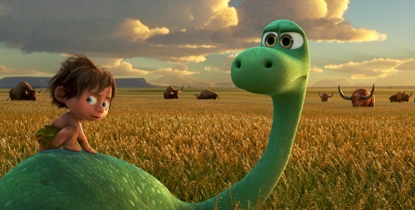 Szenenbild aus THE GOOD DINOSAUR - ARLO & SPOT - © 2015 Disney•Pixar. All Rights Reserved.