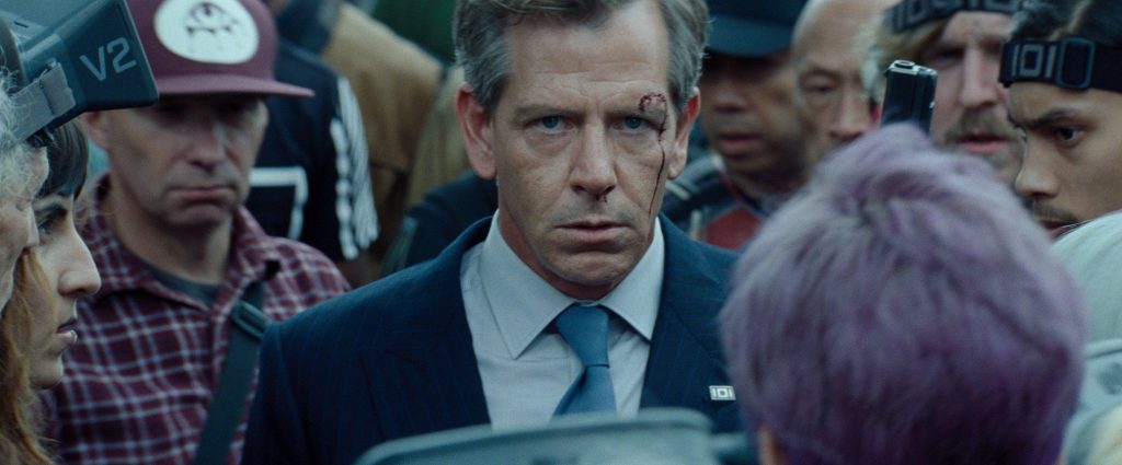 Szenenbild aus READY PLAYER ONE (2018) - Nolan Sorrento (Ben Mendelsohn) - © Warner Bros. Pictures