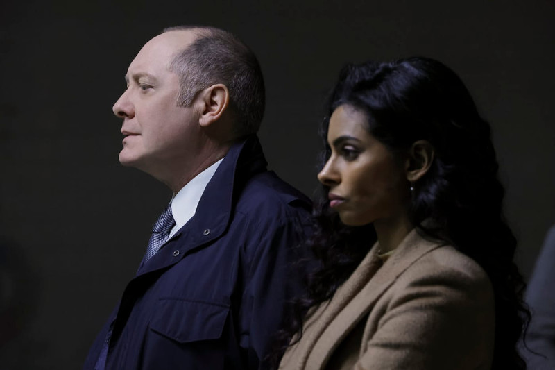 Szenenbild aus THE BLACKLIST - Staffel 8 - Reddington (James Spader) rekrutiert die Diebin Priya (Rana Roy) - © NBC
