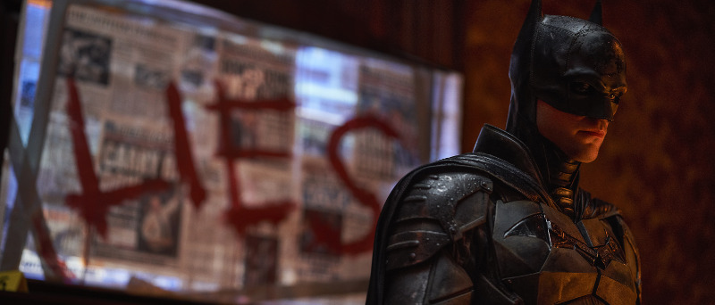 Szenenbild aus THE BATMAN (2022) - Batman (Robert Pattinson) - © 2021 Warner Bros. Entertainment Inc. All Rights Reserved.