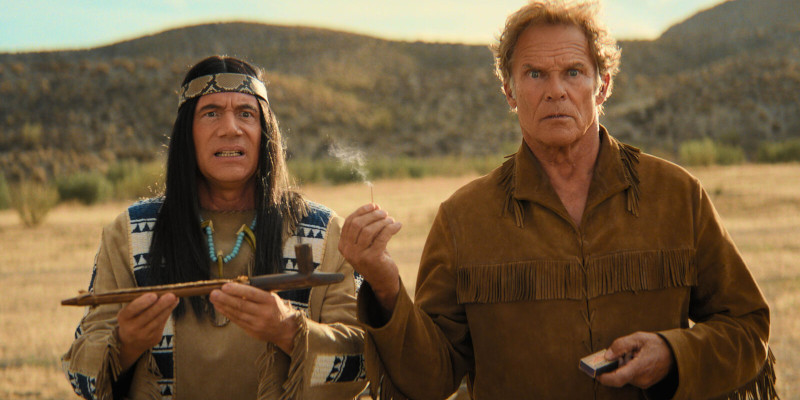 Szenenbild aus DAS KANU DES MANITU - Abahachi (Michael Bully Herbig) und Ranger (Christian Tramitz) - © herbX film/Constantin Film/Luis Zeno Kuhn