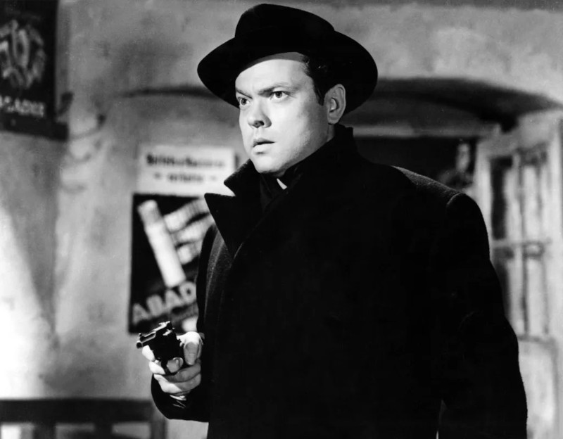 Szenenbild aus DER DRITTE MANN - THE THIRD MAN - Harry (Orson Welles) - @ Rialto Pictures / Studiocanal