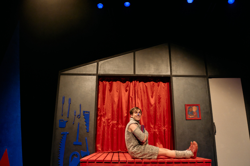 Szenenbild aus PINOCCHIO - Dschungel Wien - Pinocchio (Florian Klingler) - © Susanne Hassler-Smith