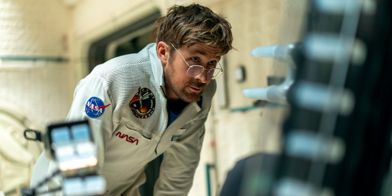 Szenenbild aus PROJECT HAIL MARY - DER ASTRONAUT - Ryland Grace (Ryan Gosling) - Photo credit: Jonathan Olley © 2026 Amazon Content Services LLC. All Rights Reserved.